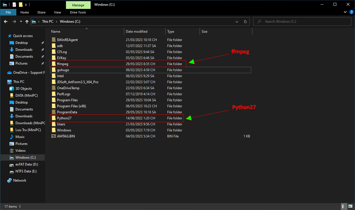 Python 2.7 and FFmpeg