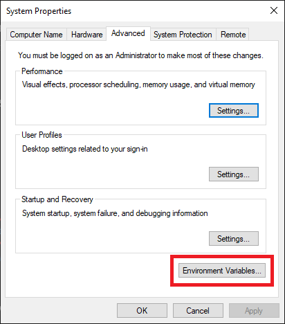 Add system variable