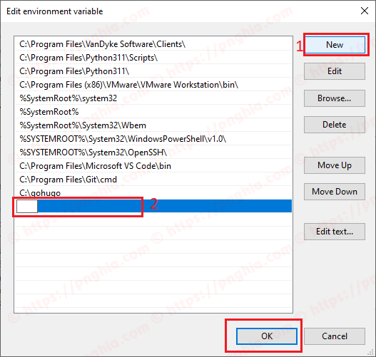 Add system variable