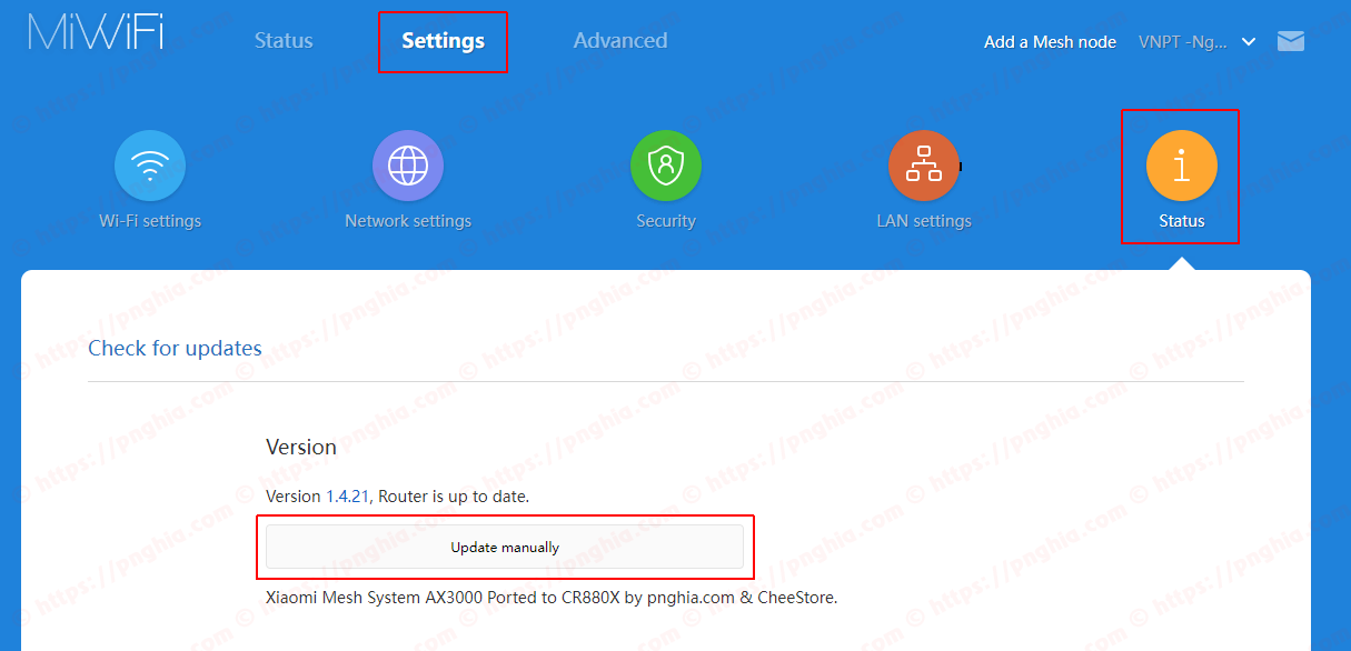 Downgrade Miwifi 0