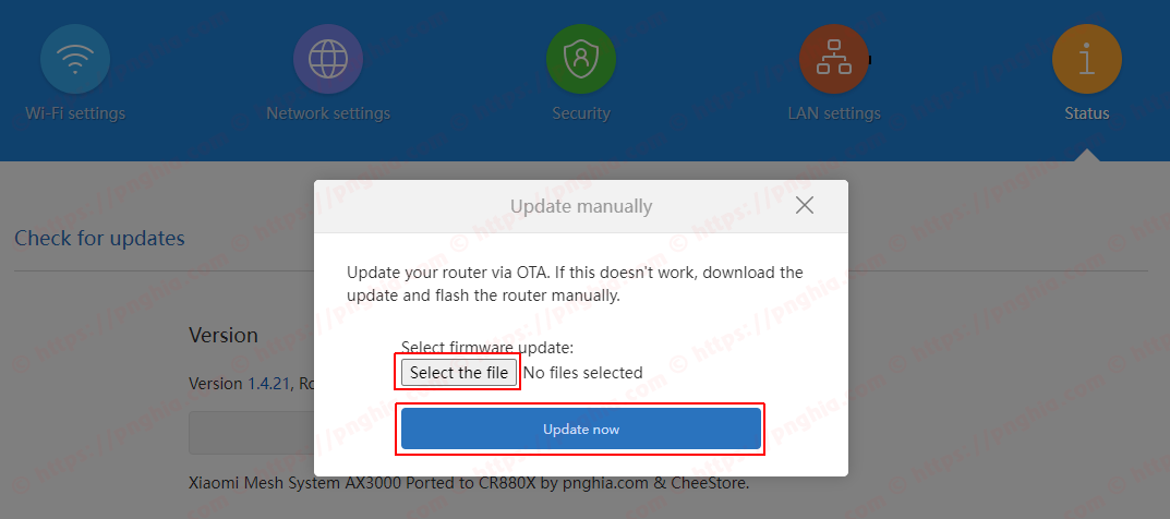 Downgrade Miwifi 1