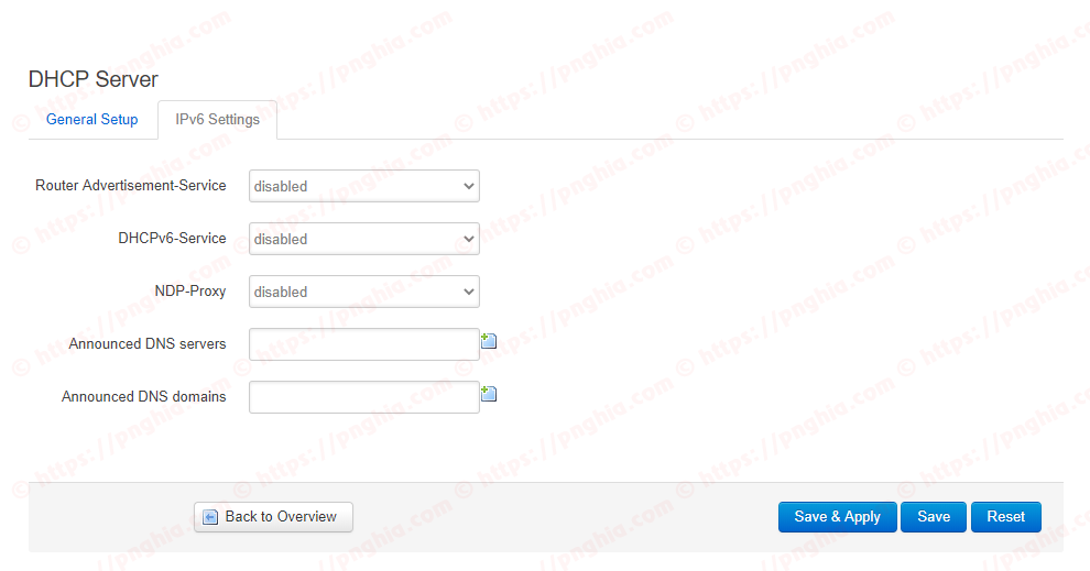 Disable IPv6