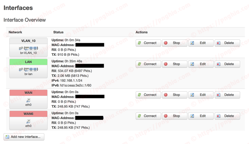 Apply VLAN