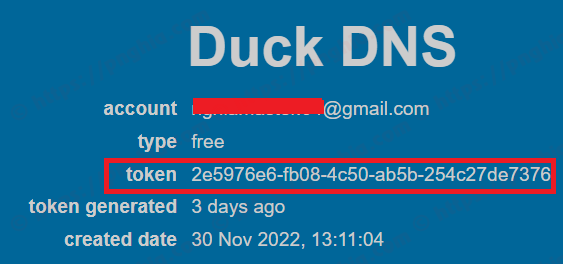 Hướng dẫn lấy token duckdns