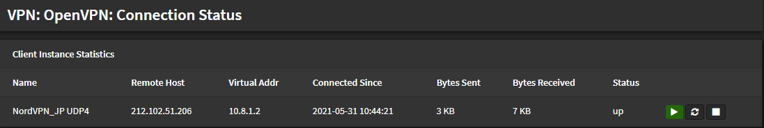 VPN up